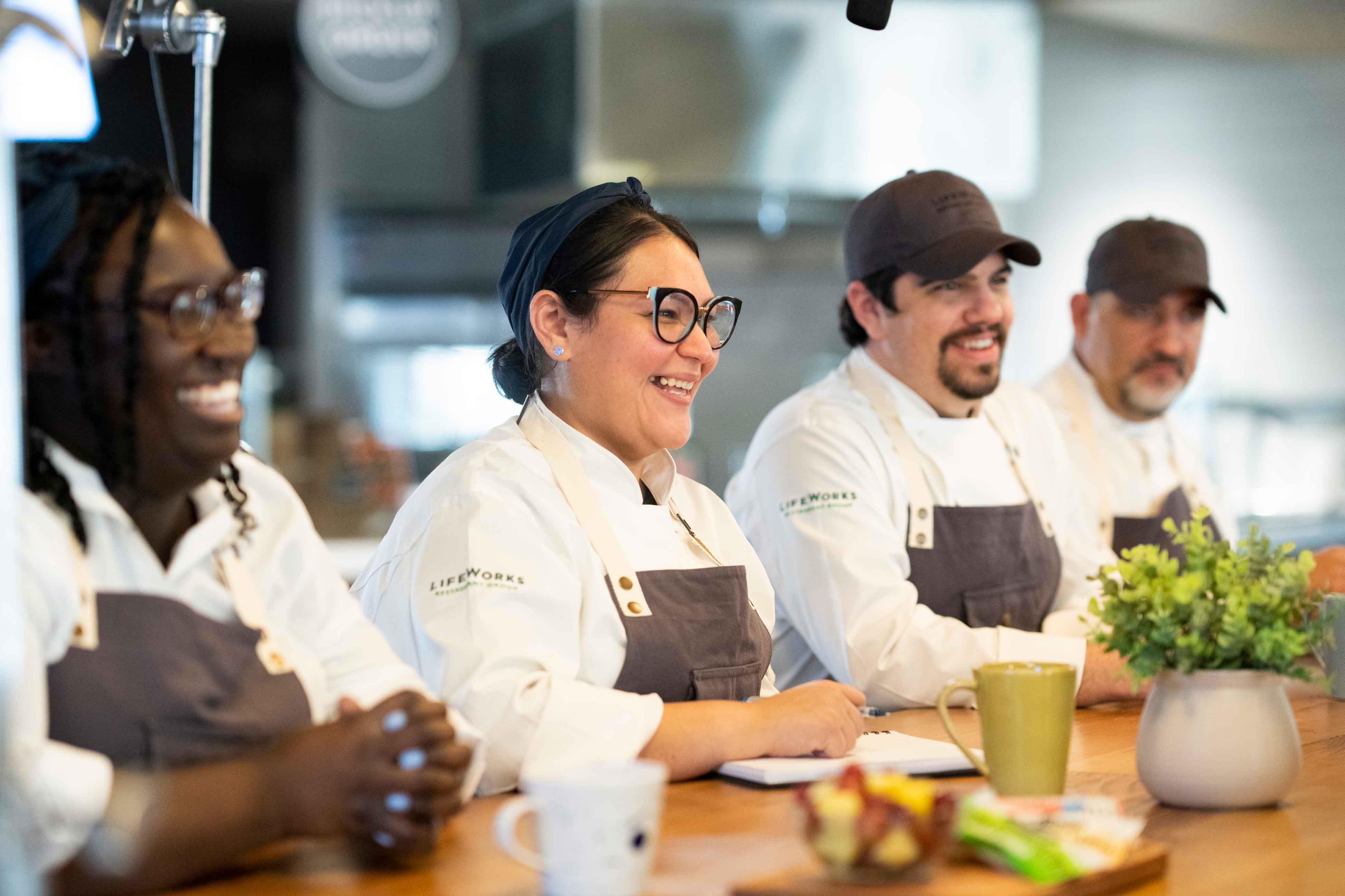 smiling chefs